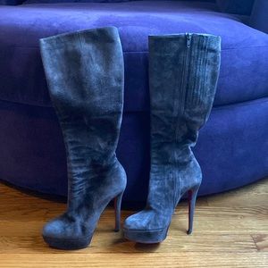 Christian Louboutin Grey Boots